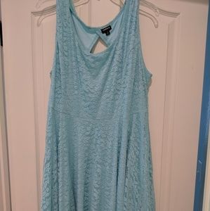 Torrid Size 3 Aqua Lace Dress